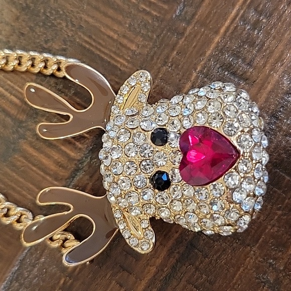 Pendentif Noël Renne 2016 Par Beaded Treasures - Charme De Noël Vert - Neuf